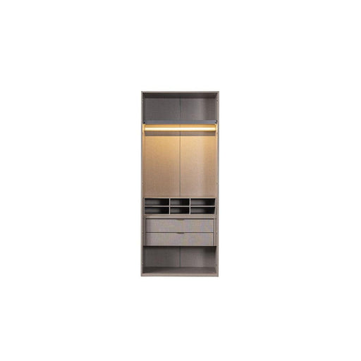 Atmacha Home And Living Wardrobe Double Block Module With Drawers / MDF Pearl Modular Wardrobe