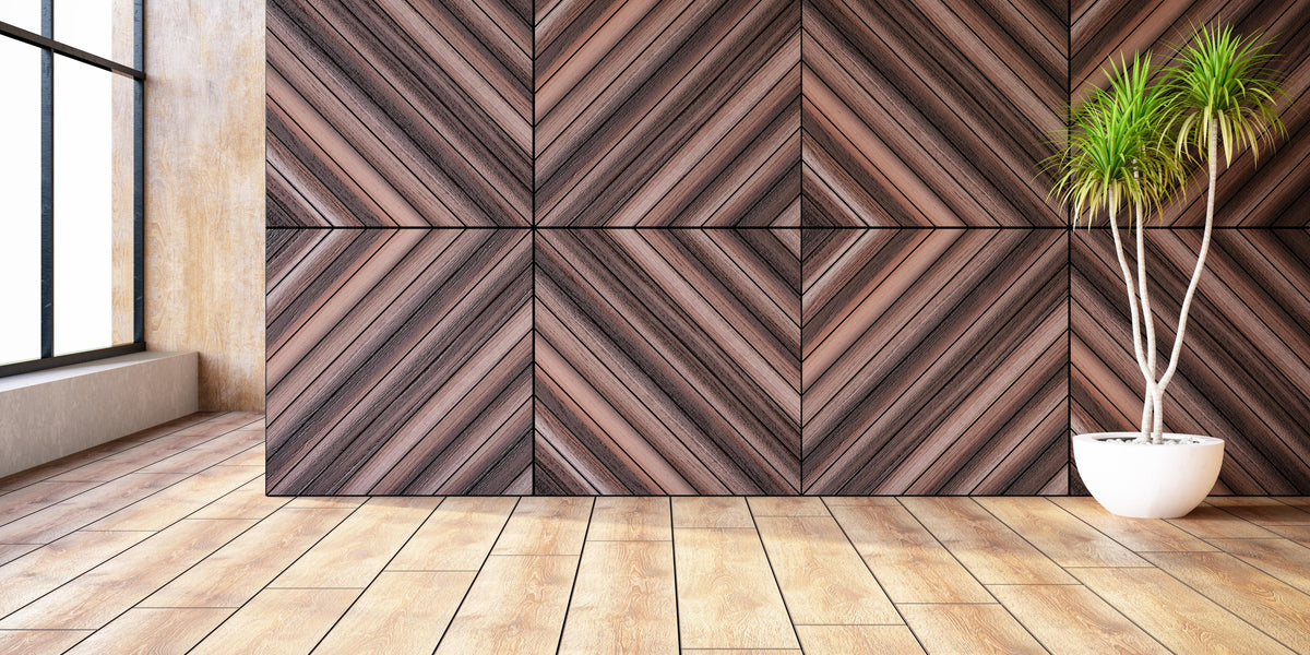 What is a wall panel, how is it covered? What is the decorative effect