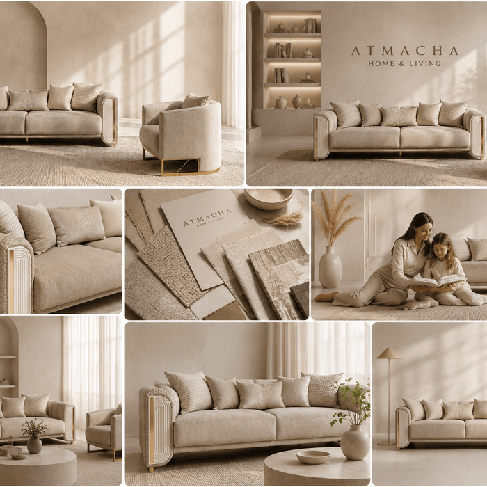 Atmacha design-led custom sofas and interiors elevating a modern living room beyond generic designs