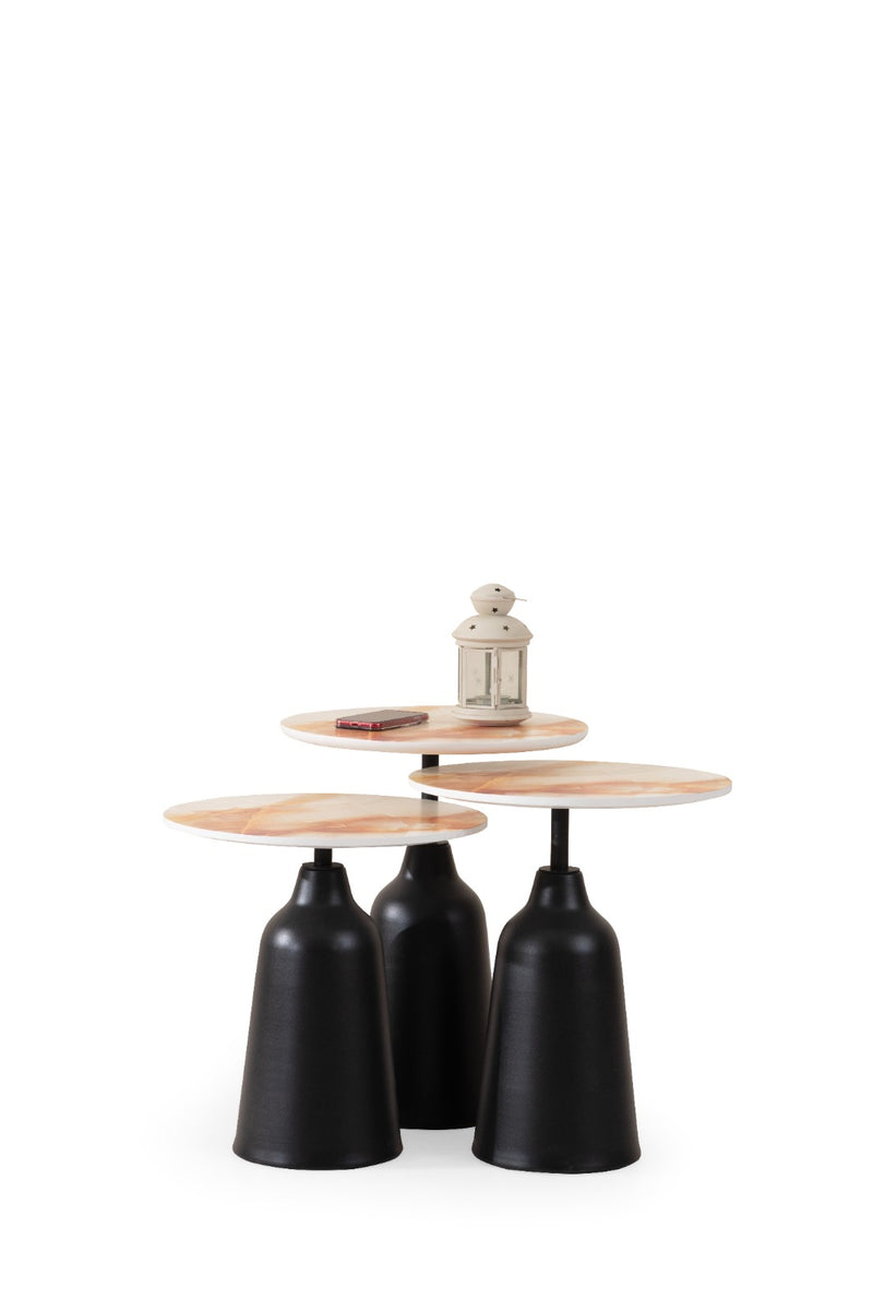 Peach Nesting Table