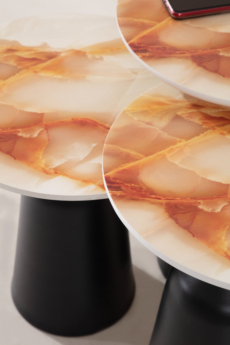 Peach Nesting Table