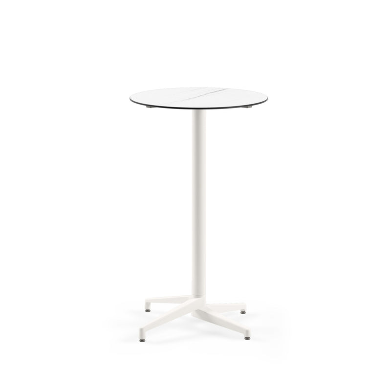 Moon-C Bar Ø69 | Fixed Bar Table - HPL/CPL WHITE MARBLE - M-BT-TMC15-IVW-HPL1 - 1