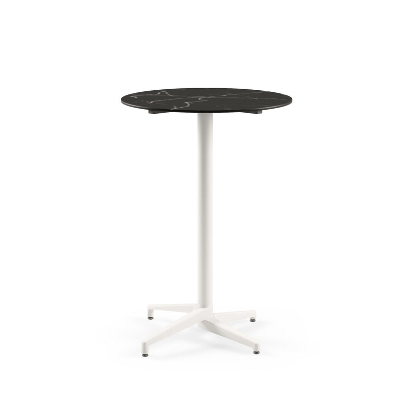 Moon-C Bar Ø77 cm | Fixed Bar Table - HPL/CPL BLACK MARBLE (5741 PALAZZO) - M-BT-TMC17-IVW-HPL2 - 1