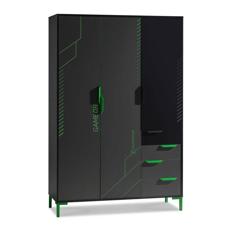 Atmacha Home And Living Wardrobe 3 Door - 466511 Nova Wardrobe