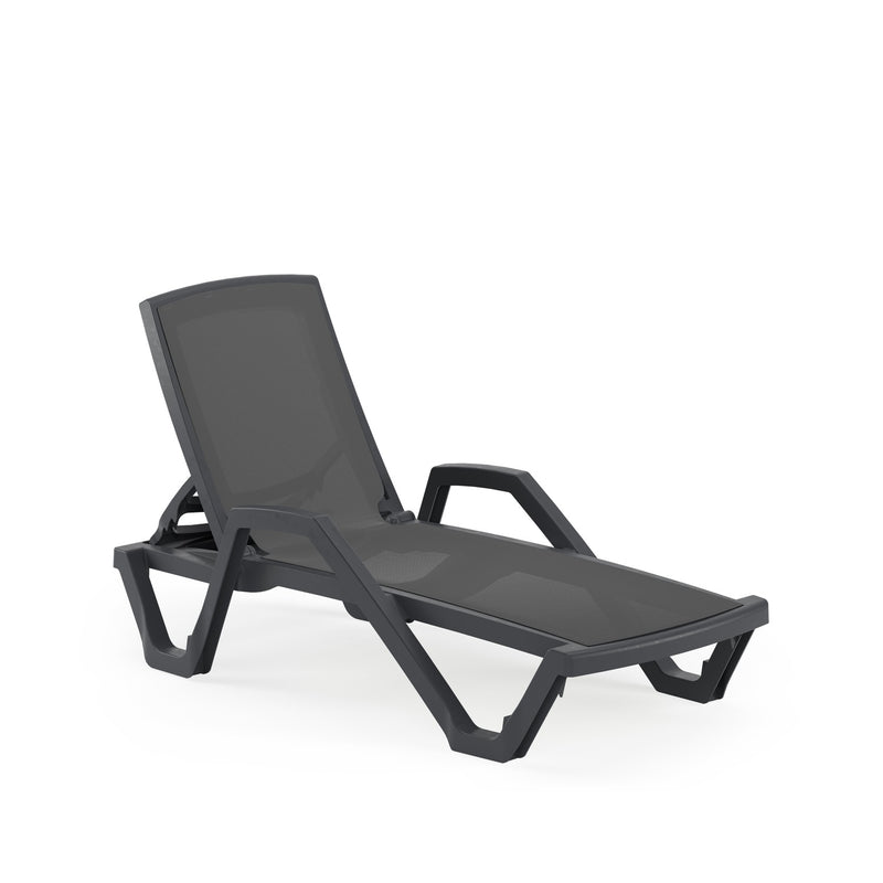 MARE | with armrest Sun Lounger - ANTHRACITE - M-SL-MREA-ANT-3045154 - 1