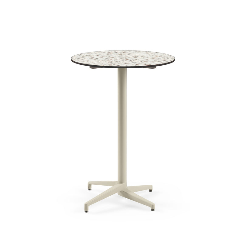 Moon-C Bar Ø77 cm | Fixed Bar Table - HPL/CPL TERRAZZO-2 - M-BT-TMC17-BEI-HPL6 - 1