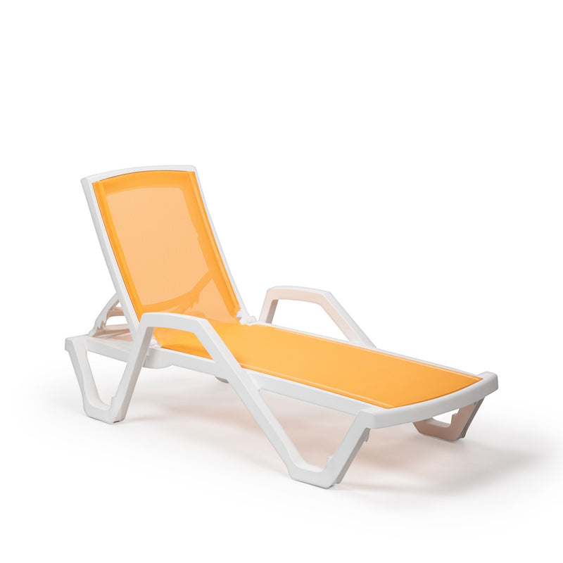MARE | with armrest Sun Lounger - IVORY WHITE - M-SL-MREA-IVW-1100 - 1