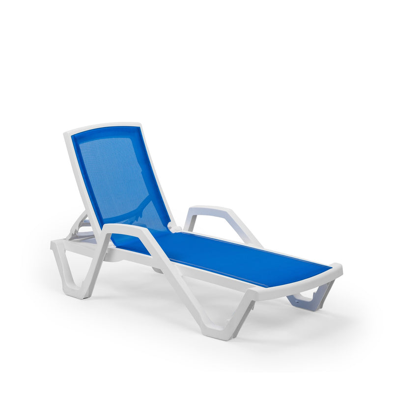 MARE | with armrest Sun Lounger - IVORY WHITE - M-SL-MREA-IVW4011 - 1
