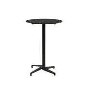 Moon-C Bar Ø77 cm | Fixed Bar Table - HPL/CPL WHITE MARBLE - M-BT-TMC17-BLK-HPL1 - 1