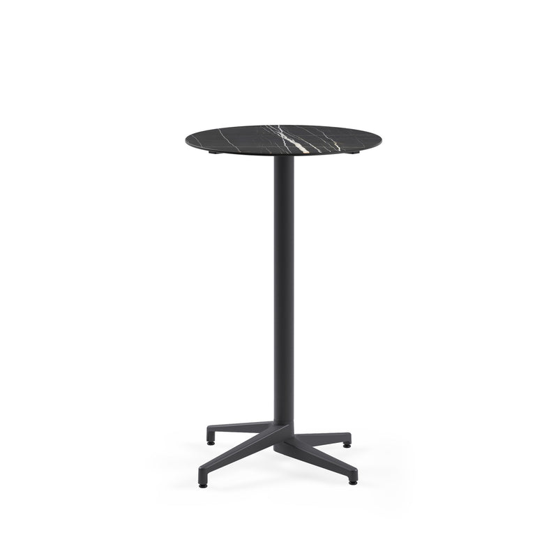 Moon-C Bar Ø69 | Fixed Bar Table - HPL/CPL BLACK MARBLE (5741 PALAZZO) - M-BT-TMC15-ANT-HPL2 - 1