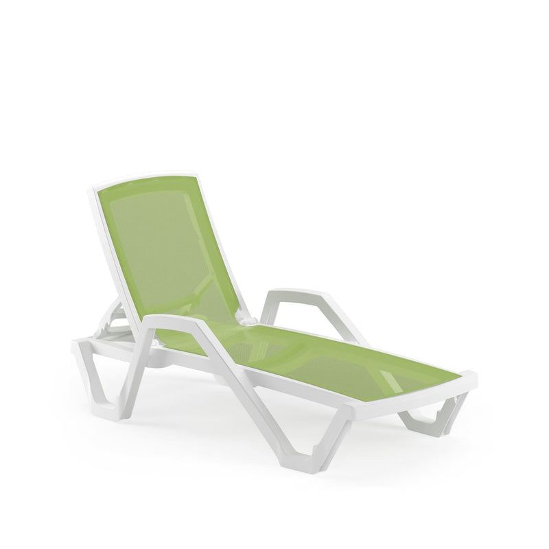 MARE | with armrest Sun Lounger - IVORY WHITE - M-SL-MREA-IVW-3045471 - 1