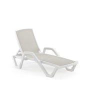 MARE | with armrest Sun Lounger - IVORY WHITE - M-SL-MREA-IVW-3045342 - 1