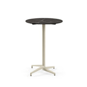 Moon-C Bar Ø77 cm | Fixed Bar Table - HPL/CPL BLACK MARBLE (5741 PALAZZO) - M-BT-TMC17-BEI-HPL2 - 1