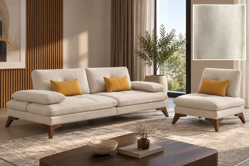 Quatro Exdisplay 3 Seater Sofa & 1 Seater