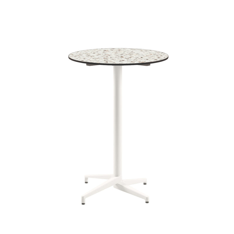 Moon-C Bar Ø77 cm | Fixed Bar Table - HPL/CPL TERRAZZO-2 - M-BT-TMC17-IVW-HPL6 - 1