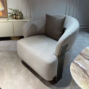 Atmacha Home And Living Armchair Armchair / Black / Antique Brass Alessio Armchair