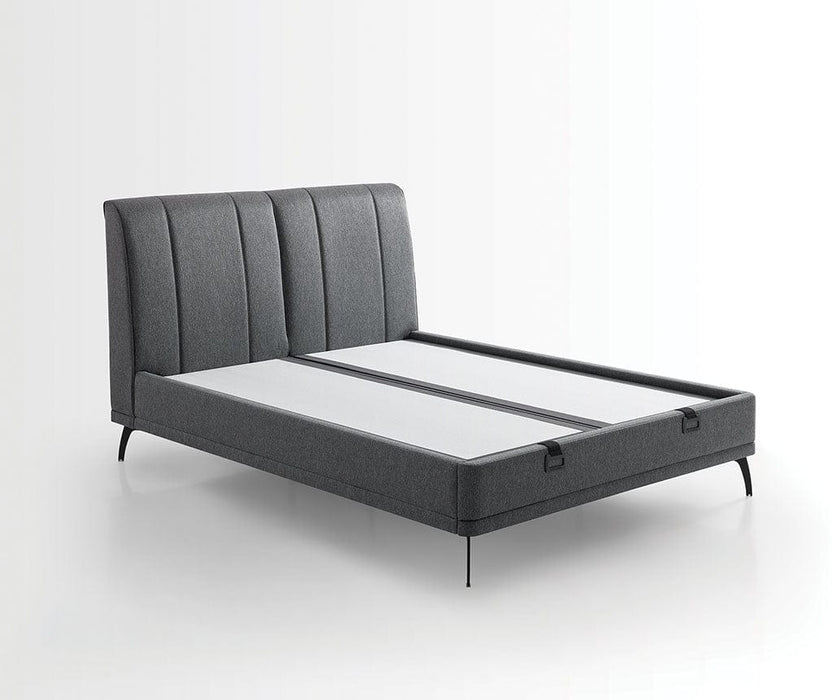 Atmacha Home And Living Bed Frame Black Ice Bed Frame With Ottoman Storage