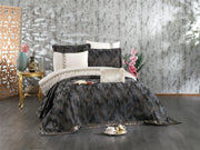 Atmacha Home And Living Bedding Set Anthracite Grey Stella 8-Piece Luxury Bridal Bedding Set