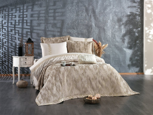 Atmacha Home And Living Bedding Set Cappuccino Stella 8-Piece Luxury Bridal Bedding Set