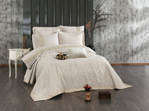 Atmacha Home And Living Bedding Set Gold Sara 8-Piece Luxury Bridal Bedding Set