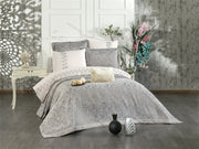 Atmacha Home And Living Bedding Set Grey Sara 8-Piece Luxury Bridal Bedding Set