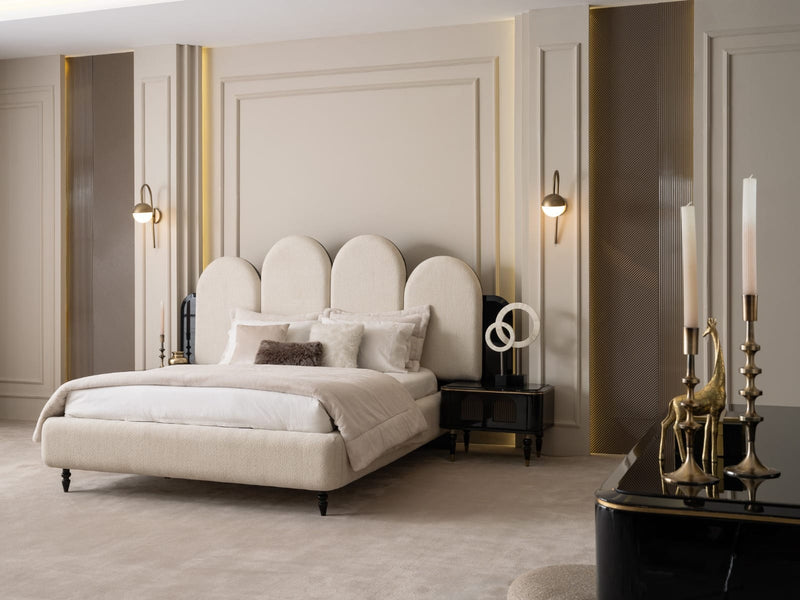 Atmacha Home And Living Bedside Table Anthracite / Antique Brass Knightsbridge Bedside Table