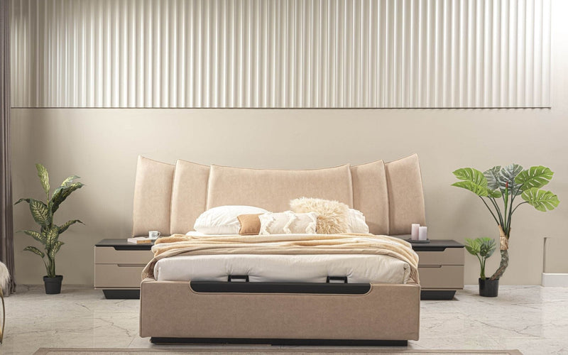 Atmacha Home And Living Bedside Table Cream / Black Tirion Bedside Table