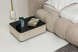 Atmacha Home And Living Bedside Table Off White / Gold Lily Bedside Table
