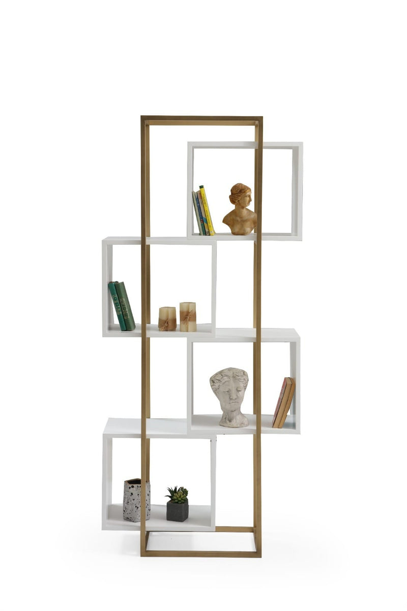 Atmacha Home And Living Bookcase Ecru Cruze Bookcase