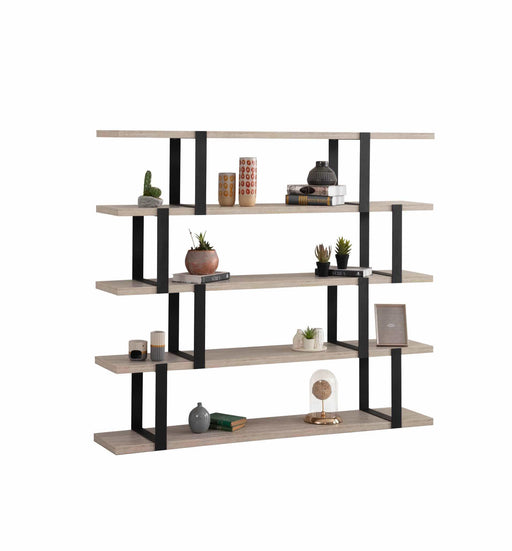 Atmacha Home And Living Bookcase Travertine / Travertine / Standard Caps Bookcase