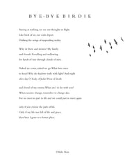Atmacha Home And Living Candles Bye Bye Birdie 300g & 600g with complimentary poem™