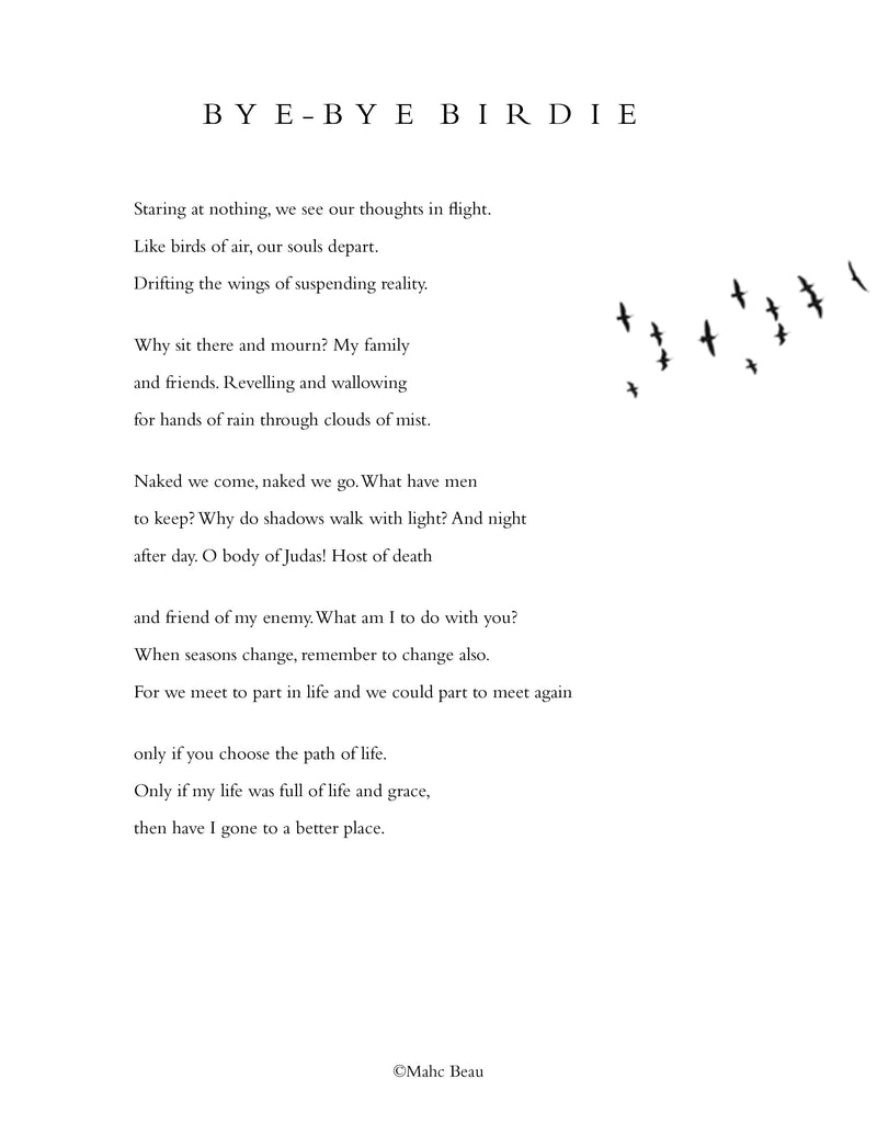 Atmacha Home And Living Candles Bye Bye Birdie 300g & 600g with complimentary poem™