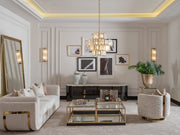 Atmacha Home And Living Chair Cream / Gold Vittoria Chair