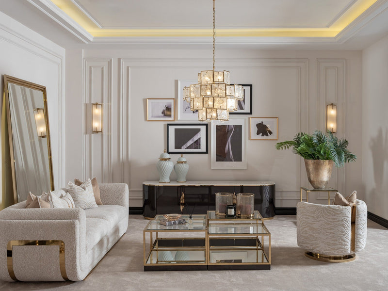 Atmacha Home And Living Chair Cream / Gold Vittoria Chair