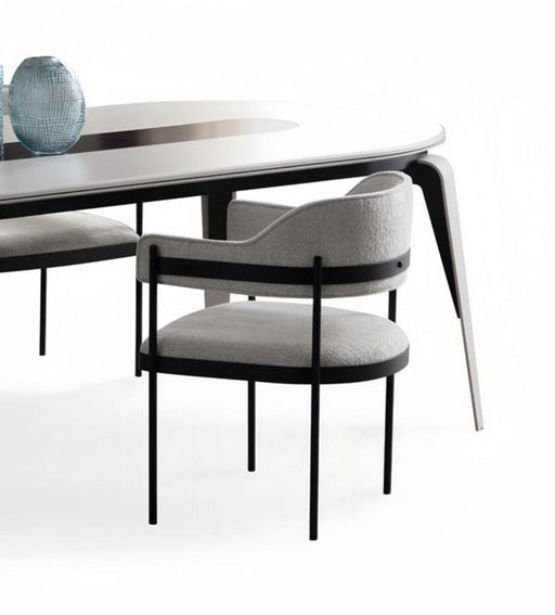 Atmacha Home And Living Chair Cream / Mat Black Loft Chair