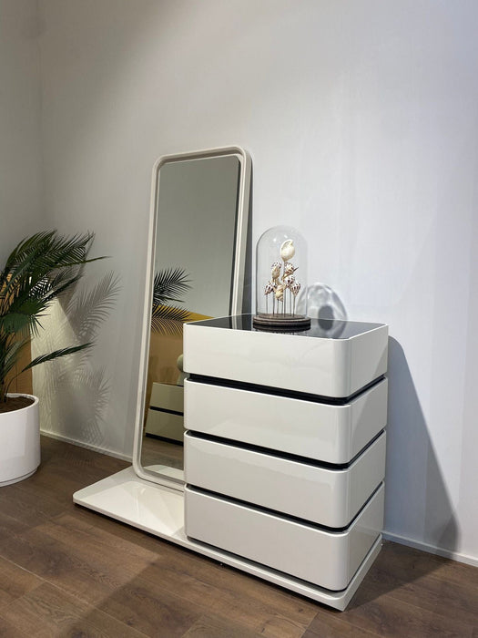 Atmacha Home And Living Chest Of Drawers Chest of Drawer With Mirror Coco Chest Of Drawers With Long Mirror