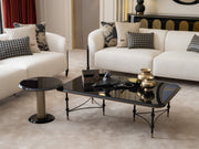 Atmacha Home And Living Coffee Table Black / Antique Brass Knightsbridge Coffee Table
