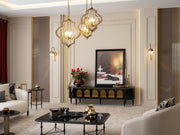 Atmacha Home And Living Coffee Table Black / Antique Brass Knightsbridge Coffee Table