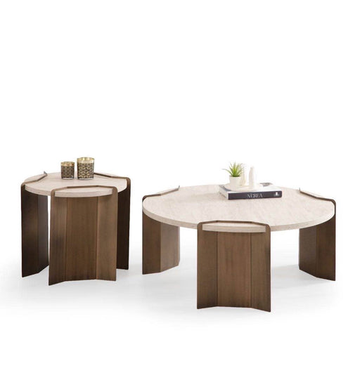 Atmacha Home And Living Coffee Table Travertine Molly Coffee Table