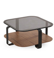 Atmacha Home And Living Coffee Table Walnut / MDF, Glass / American Royal Coffee Table