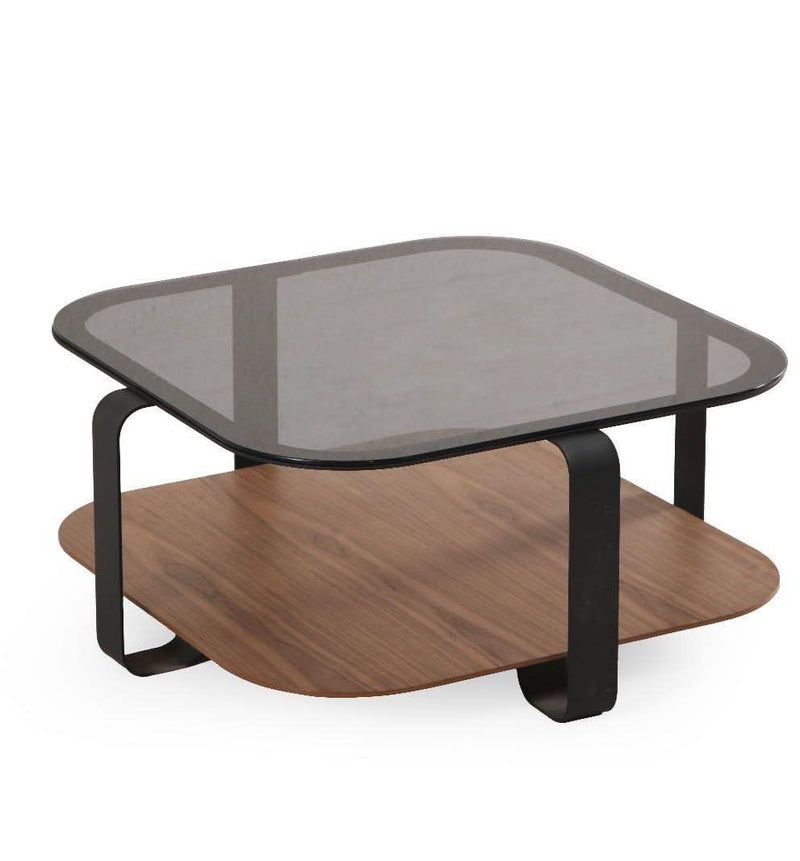Atmacha Home And Living Coffee Table Walnut / MDF, Glass / American Royal Coffee Table
