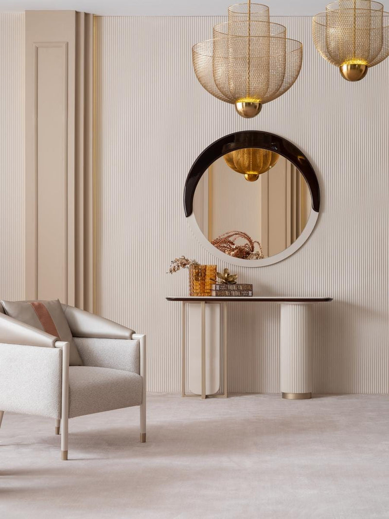 Atmacha Home And Living Console Table Dressing Table / Antique Brass Lusso Console Table