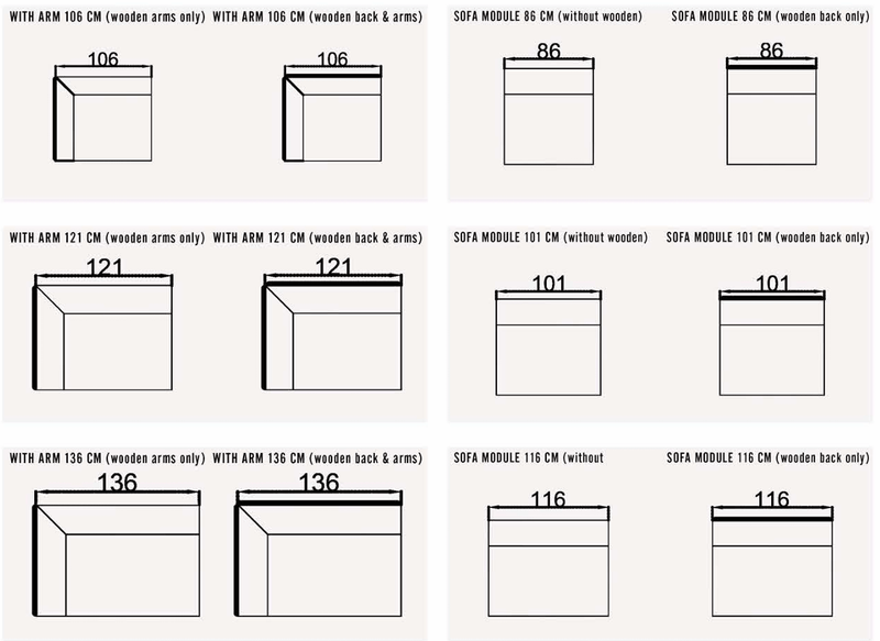 Atmacha Home And Living Corner Sofa Alessio Corner Sofa