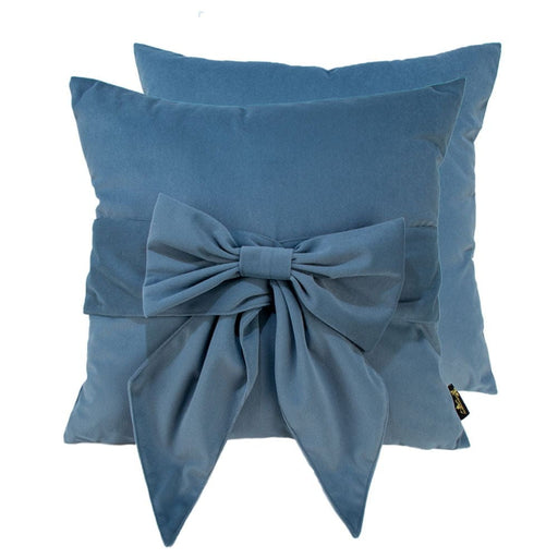 Atmacha Home And Living Cushion 45X45 cm / Blue Tiedup Bow Blue Cushion - Paul Moneypenny Collection (45x45 cm)