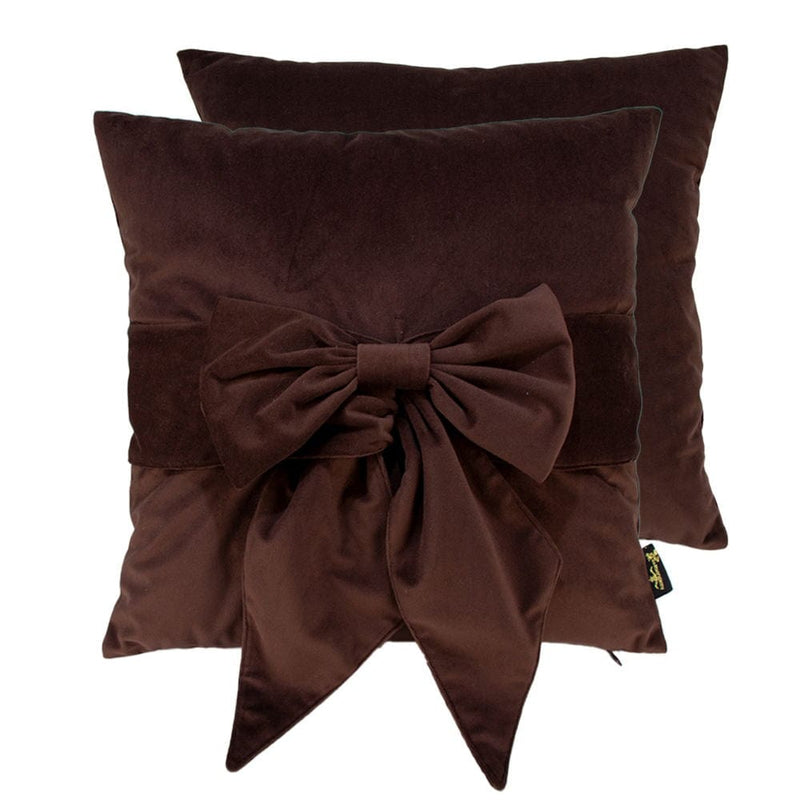 Atmacha Home And Living Cushion 45X45 cm / Chocolate Tiedup Bow Choc Cushion - Paul Moneypenny Collection (45x45 cm)