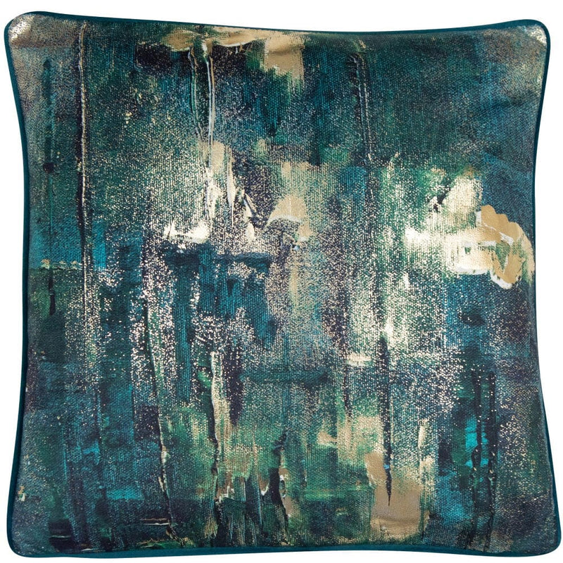 Atmacha Home And Living Cushion 45X45 cm / Green Printed Emerald Green W. Gold Foil Cushion 45 X 45