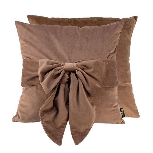 Atmacha Home And Living Cushion 45X45 cm / Taupe Tiedup Bow Taupe Cushion - Paul Moneypenny Collection (45x45 cm)