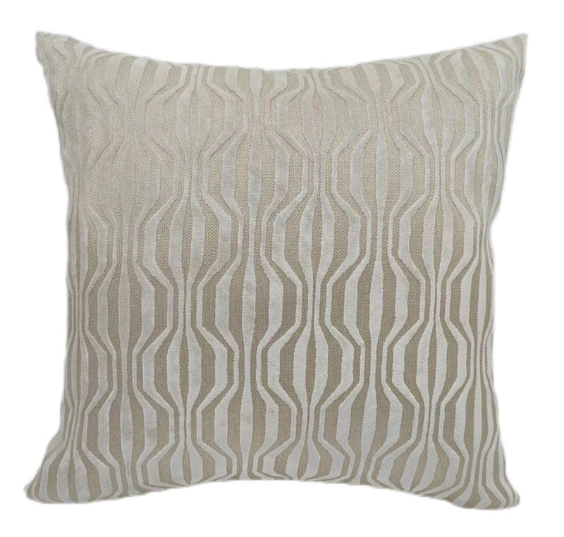 Atmacha Home And Living Cushion 56x56 cm / Ivory Malini Large Erin Ivory Cushion - Cut Velvet Hills & Valleys (56x56 cm)