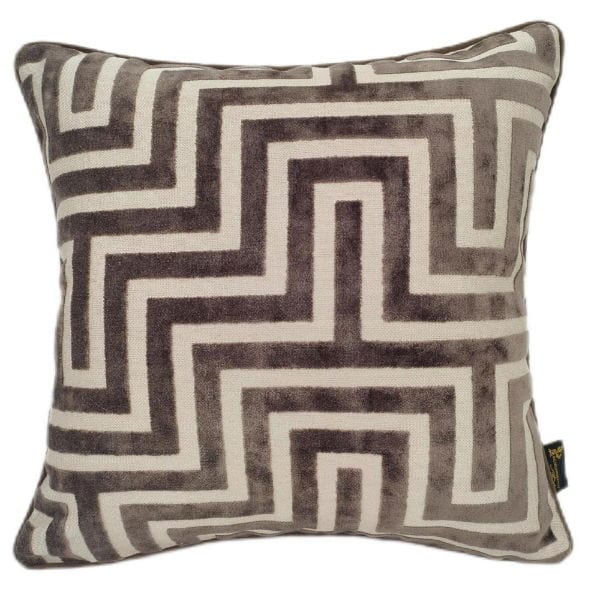 Atmacha Home And Living Cushion Chocolate / 56x56 cm Paul Moneypenny Amazing Choc Large Cushion - Maze Cut Velvet (56x56 cm)
