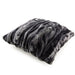 Atmacha Home And Living Cushion Dalston Cushion(50x50cm) - Charcoal Stripe Faux Fur Elegance